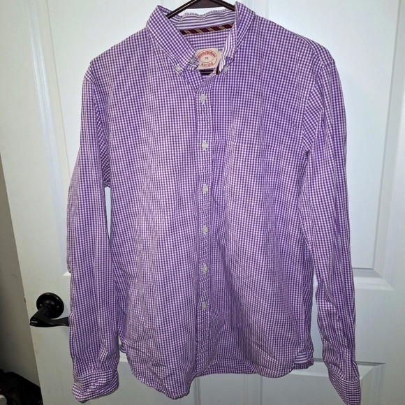 Brooks Brothers Other - A Brooks Brothers purple plaid long sleeve button-down shirt in a men's medium.